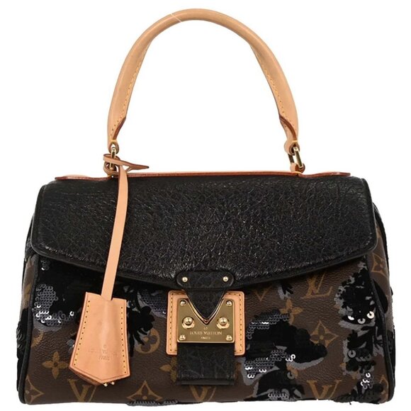 Louis Vuitton Monogram Fleur de Jais Carrousel Handbag - Picture 1 of 10